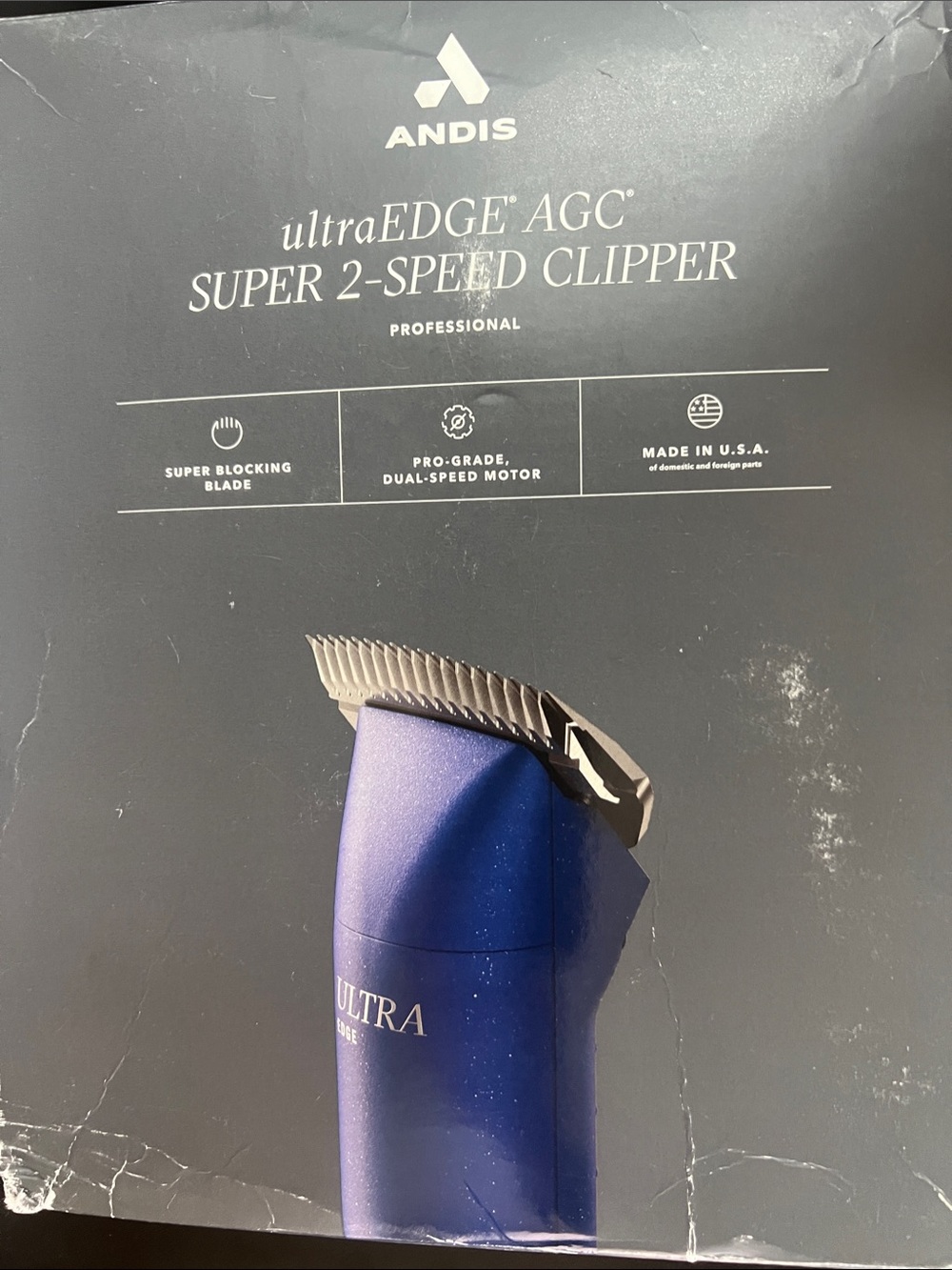 Andis UltraEDGE AGC Super 2-Speed Clipper – Metallic Blue